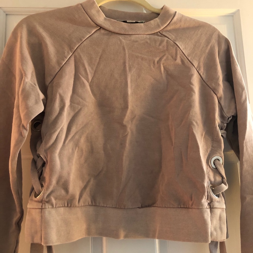 ALLSAINTS cropped sweatshirt with side ties